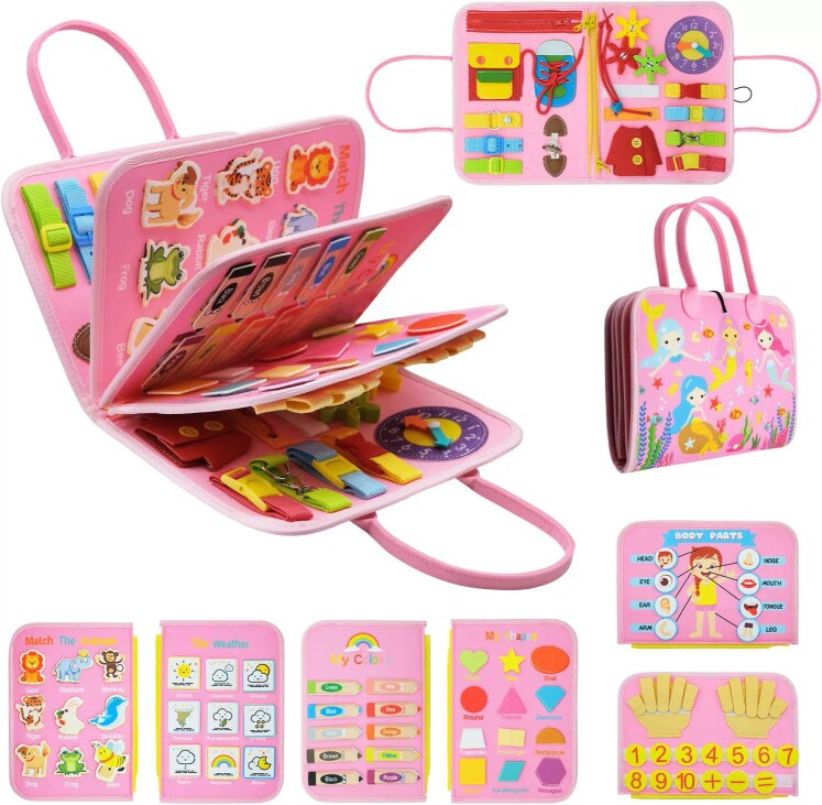 Childrens Educational Felt Learning Board