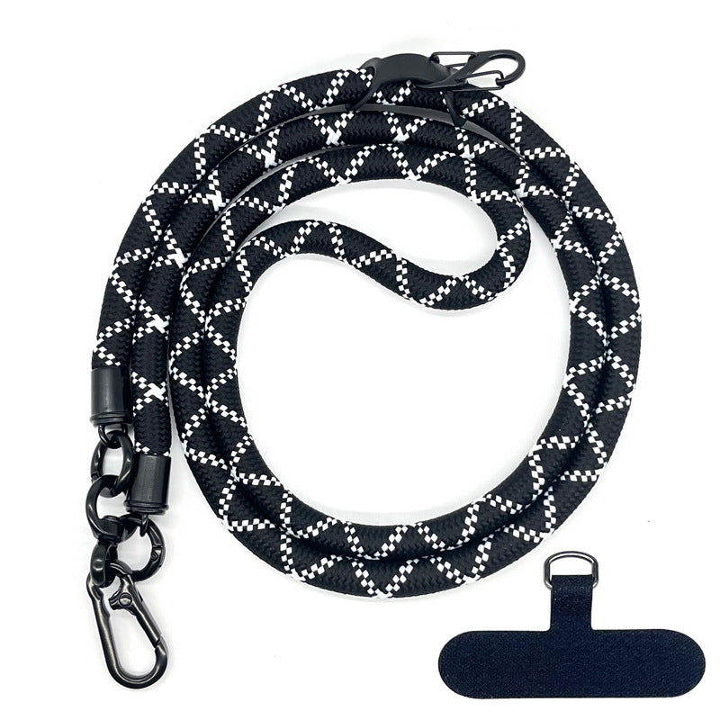 10MM Climbing Rope Mobile Phone Lanyard Gasket Adjustable Crossbody Mobile Phone Strap Camera Strap Rope Anti-lost Neck Rope