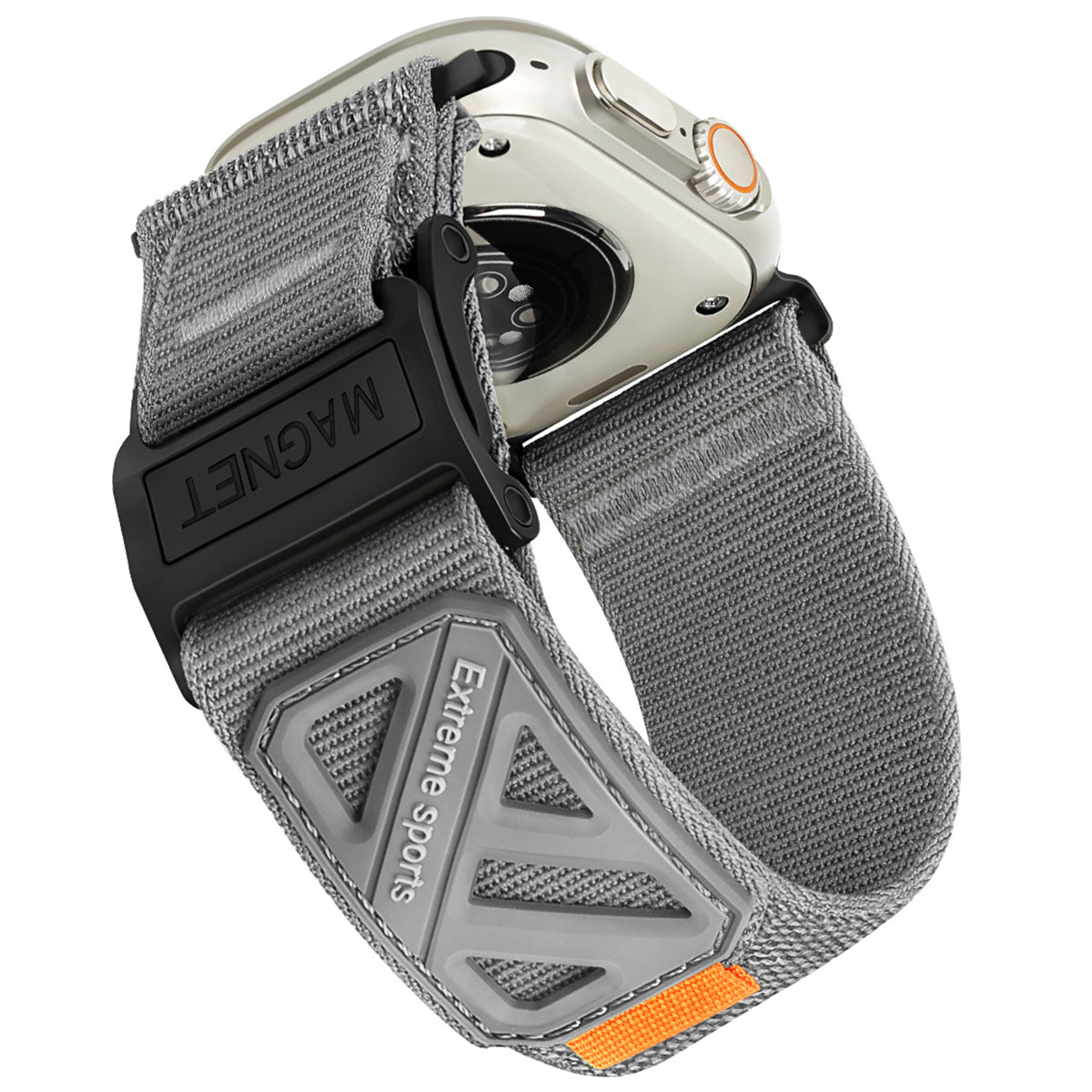 Magnetic Loop Climbing Nylon Canvas Sports Velcro Watch Strap