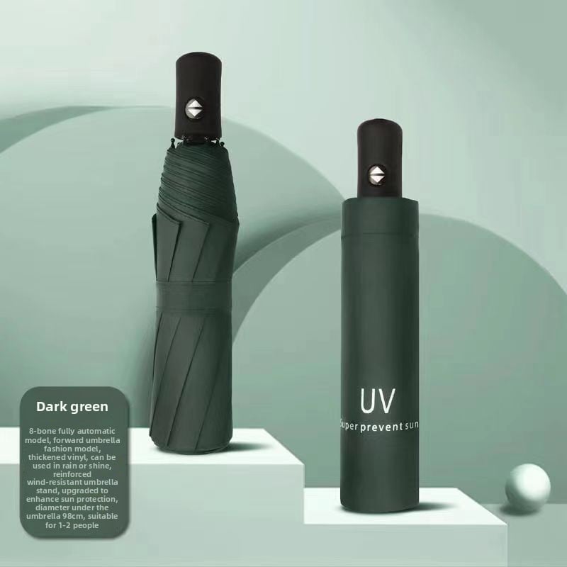 The fully automatic umbrella is suitable for both sunny and rainy days