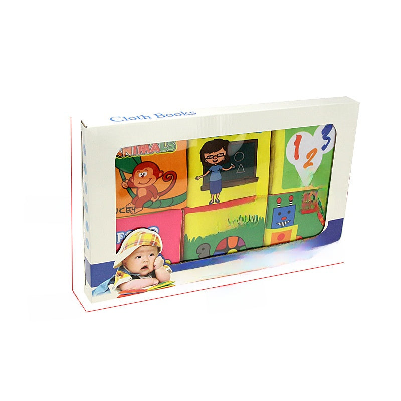 Baby Early Education Crinkle Cloth Book