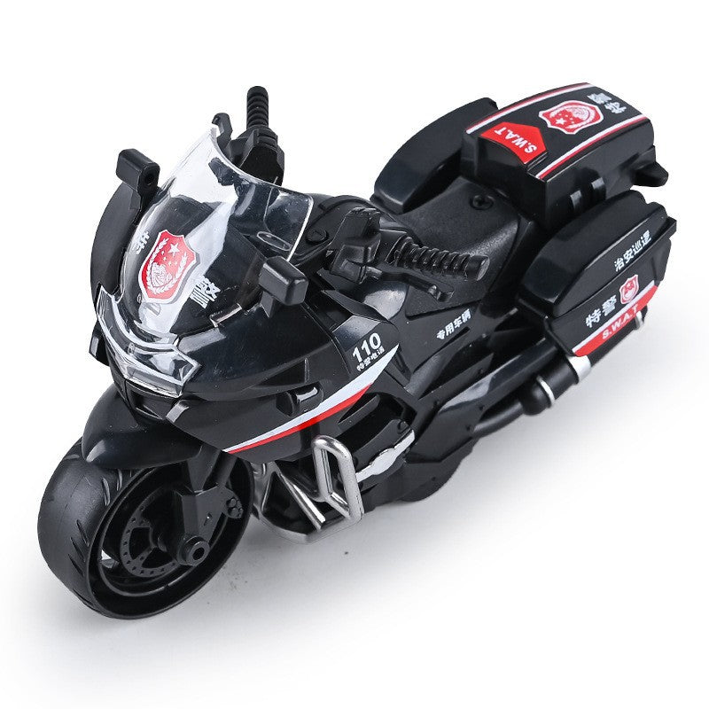 Inertial motorcycle toy motorcycle model