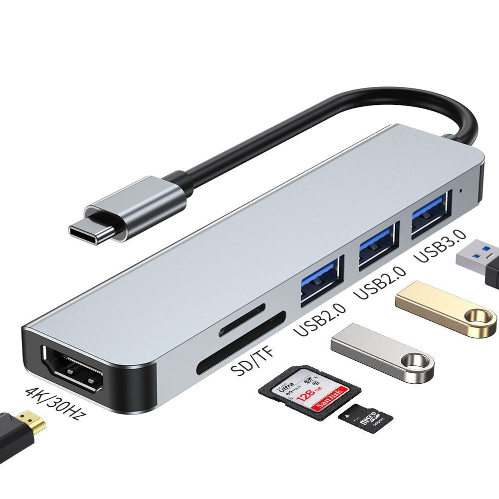 Portable 6-in-1 Notebook and Tablet Expansion Dock