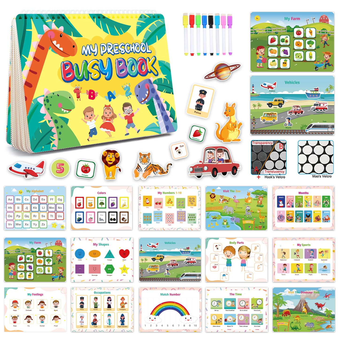 Montessori Human Anatomy Busy Book for Kids