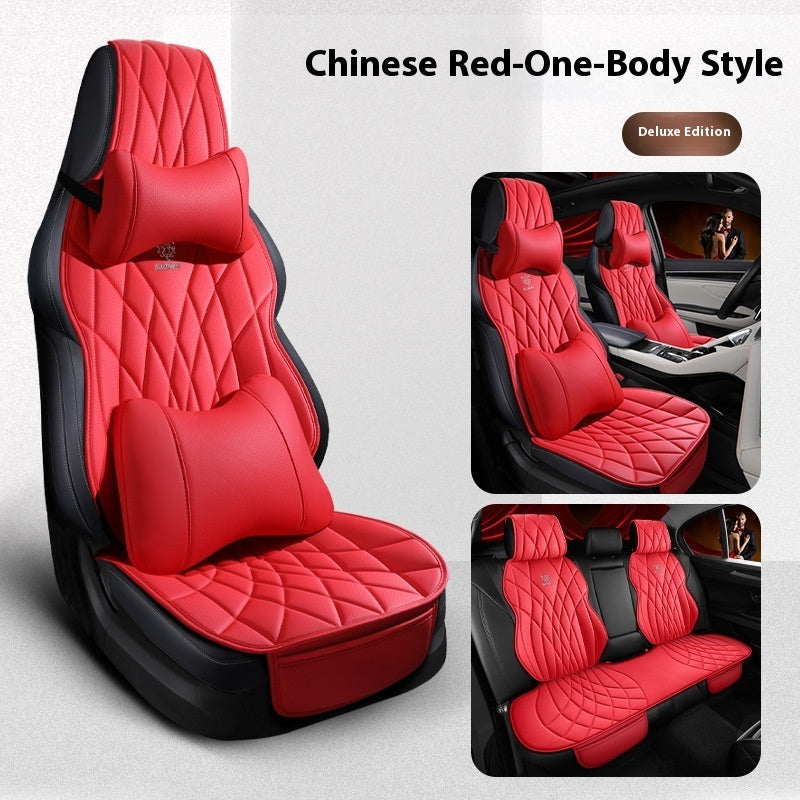 Universal Leatherette Car Seat Covers - Five-Seat Set