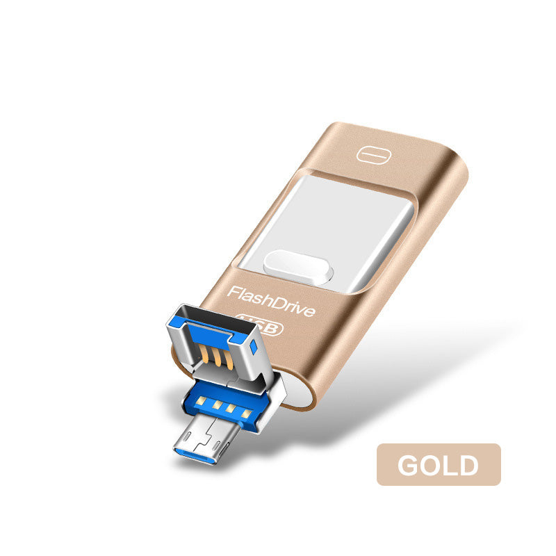 Premium 3-in-1 USB Flash Drive for Mobile & Computer