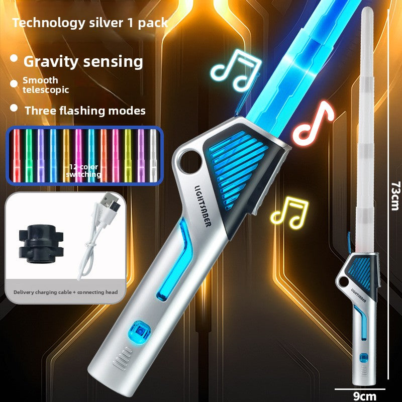 Two-in-one luminous laser sword