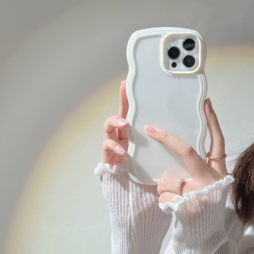Wavy Border iPhone Case - Flexible TPU & Full Protection