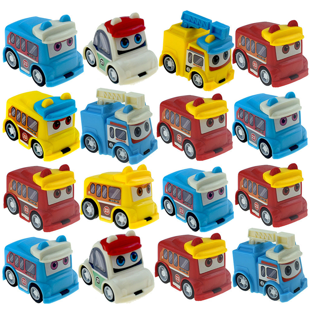 Boxed rebound tin cart children's toys