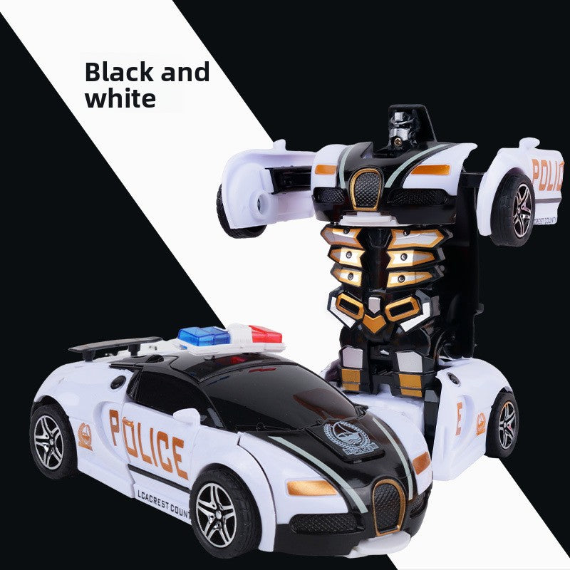 Children's deformation collision deformation car toy