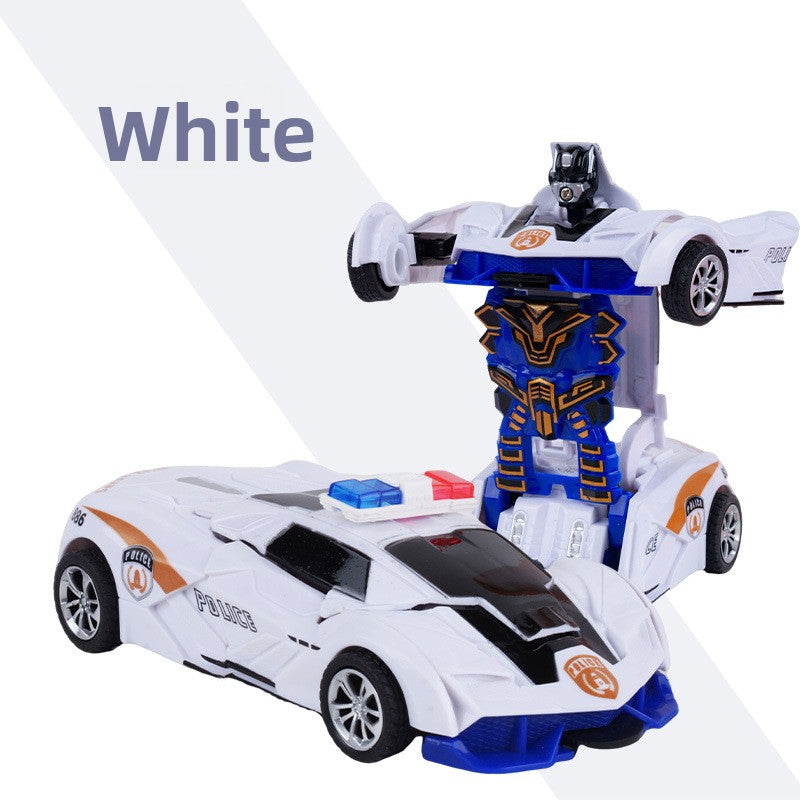 Children's deformation collision deformation car toy