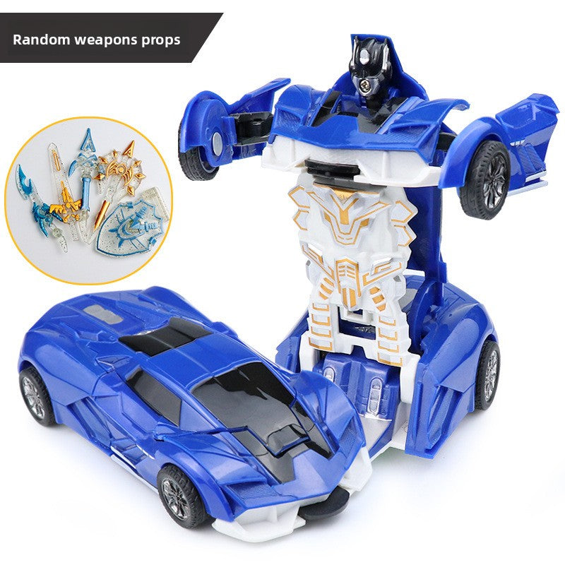 Children's transformable toy car model