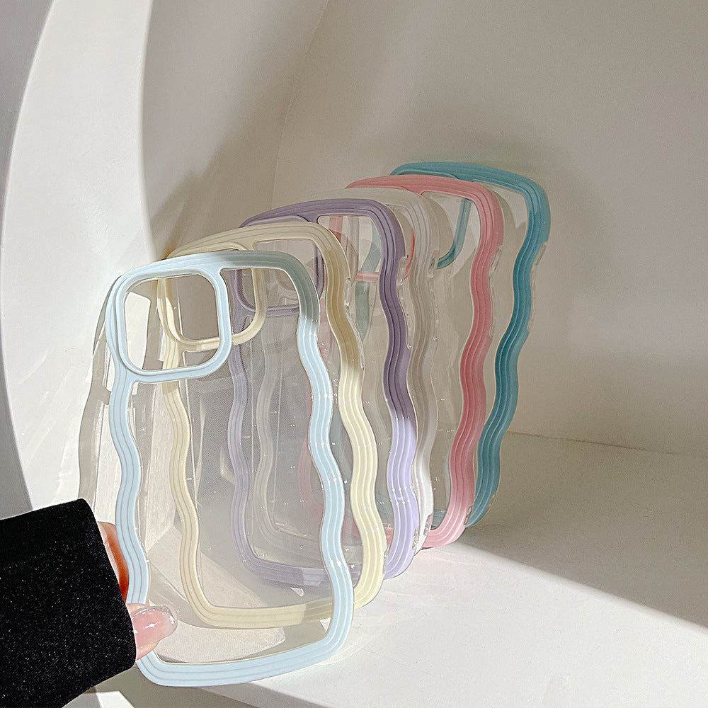 Wavy Border iPhone Case - Flexible TPU & Full Protection