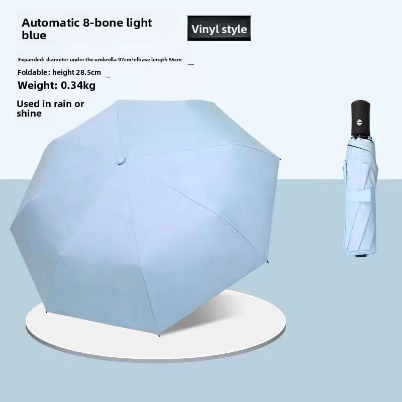 The fully automatic umbrella is suitable for both sunny and rainy days