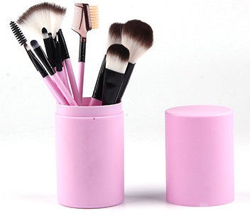 Essential 12-Piece Makeup Brush Collection for Face & Eyes