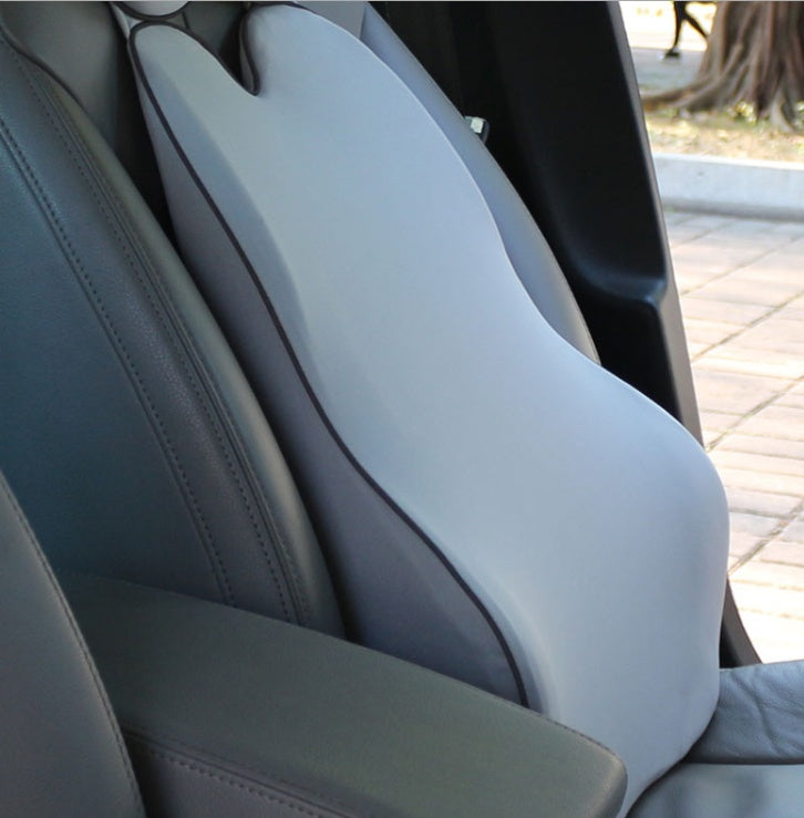 Premium Memory Foam Car Neck & Lumbar Support Set