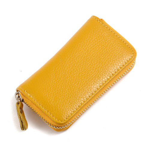 Premium Leather Car Key Holder & Card Case
