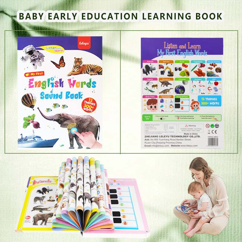 English Words Point Reading Voice Early Learning Toy