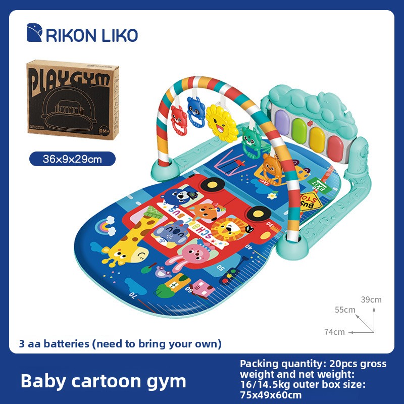 Interactive Crawling Game Mat for Infant Motor Skills and Early Sensory Learning Play