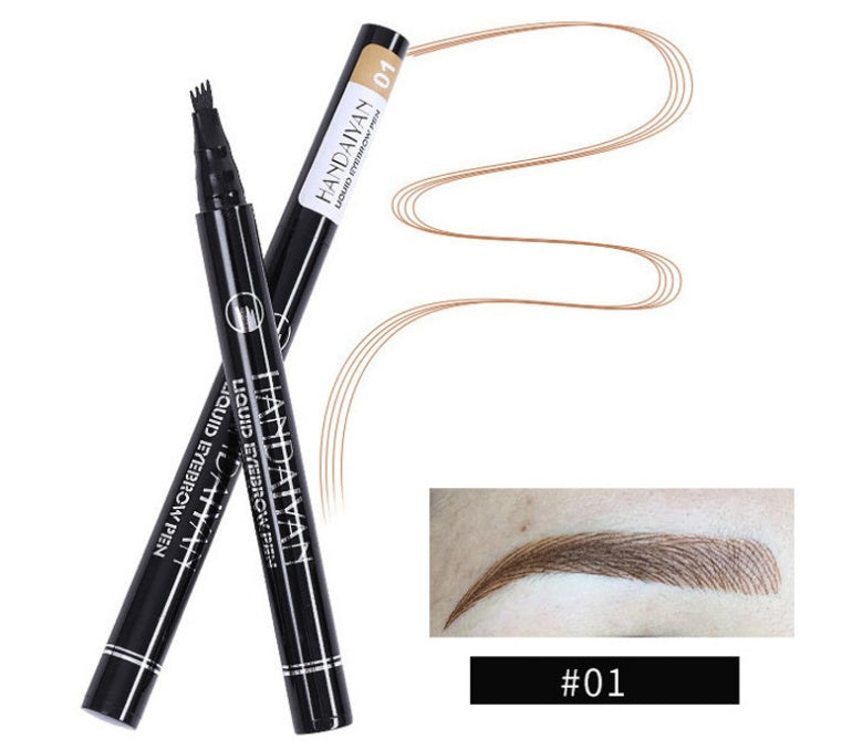 Microblading Effect Eyebrow Pen - Waterproof, Fine Sketch, Long-Lasting
