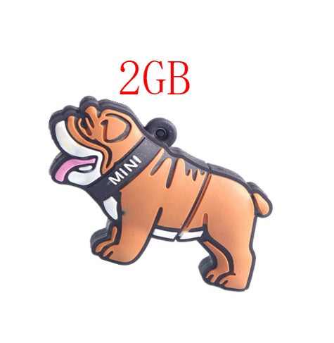 Creative Cute Animal Silicone Bulldog USB Drive (8GB/16GB)