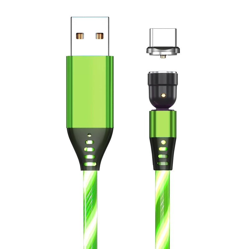540° Rotating Magnetic LED Charging Cable