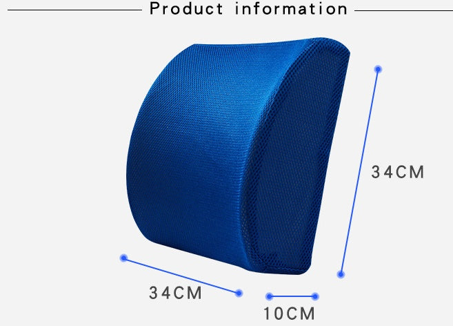 Premium Memory Foam Lumbar Support Cushion for Car & Office