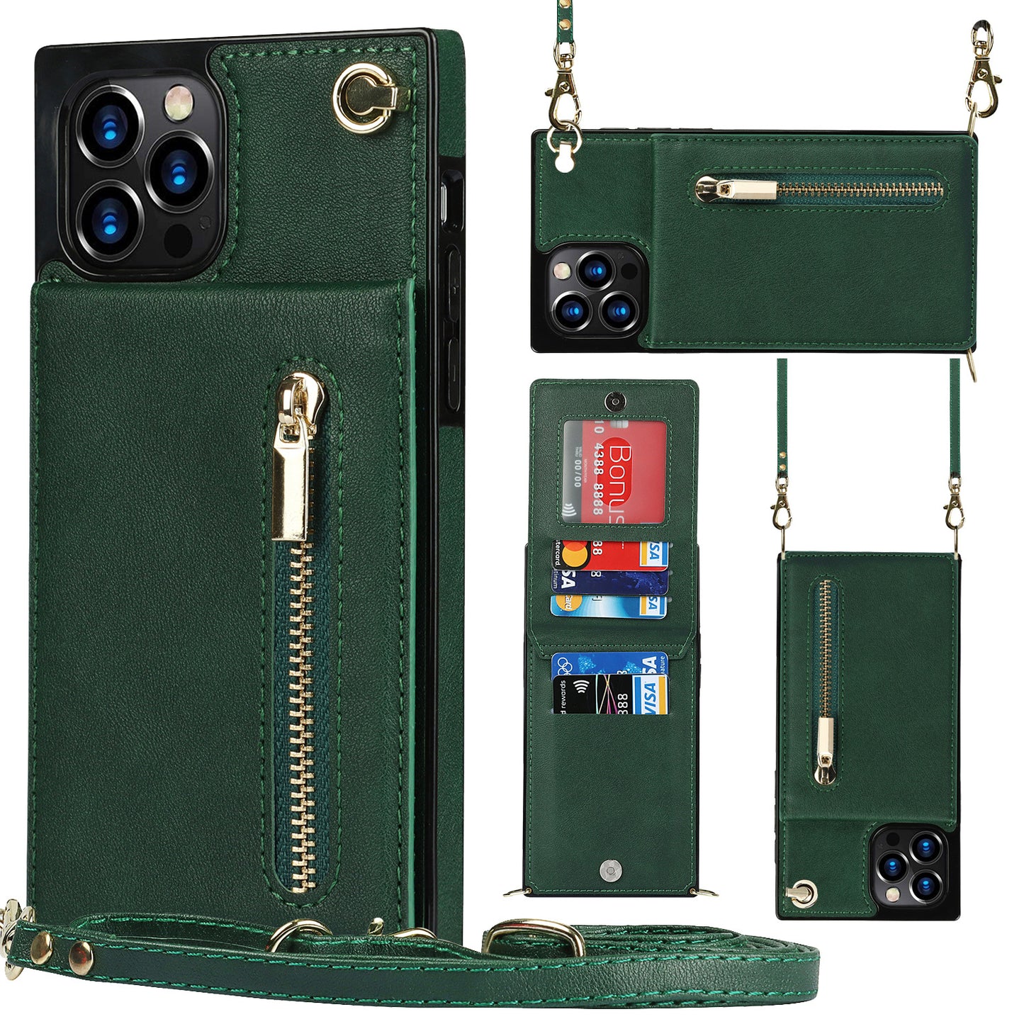 Premium Crossbody Zipper Phone Case