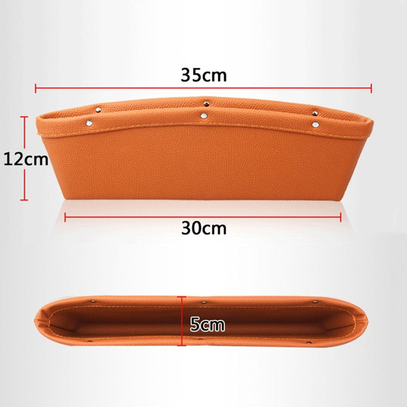 Premium PU Leather Car Seat Gap Organizer