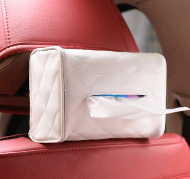 Premium Leather Car Tissue Holder