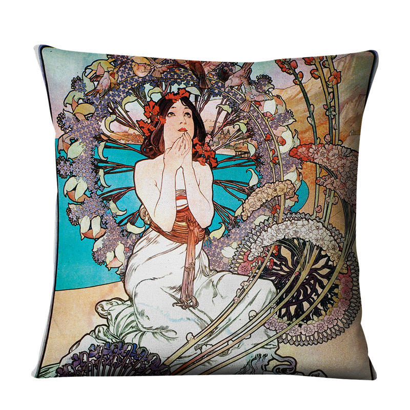 Linen pillow cushion cover