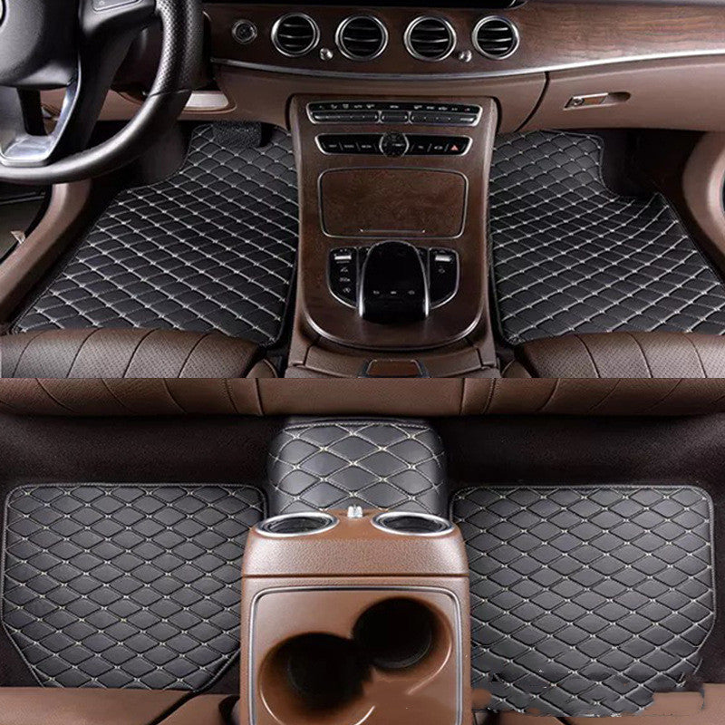 Premium Quilted Leather Universal Car Floor Mat