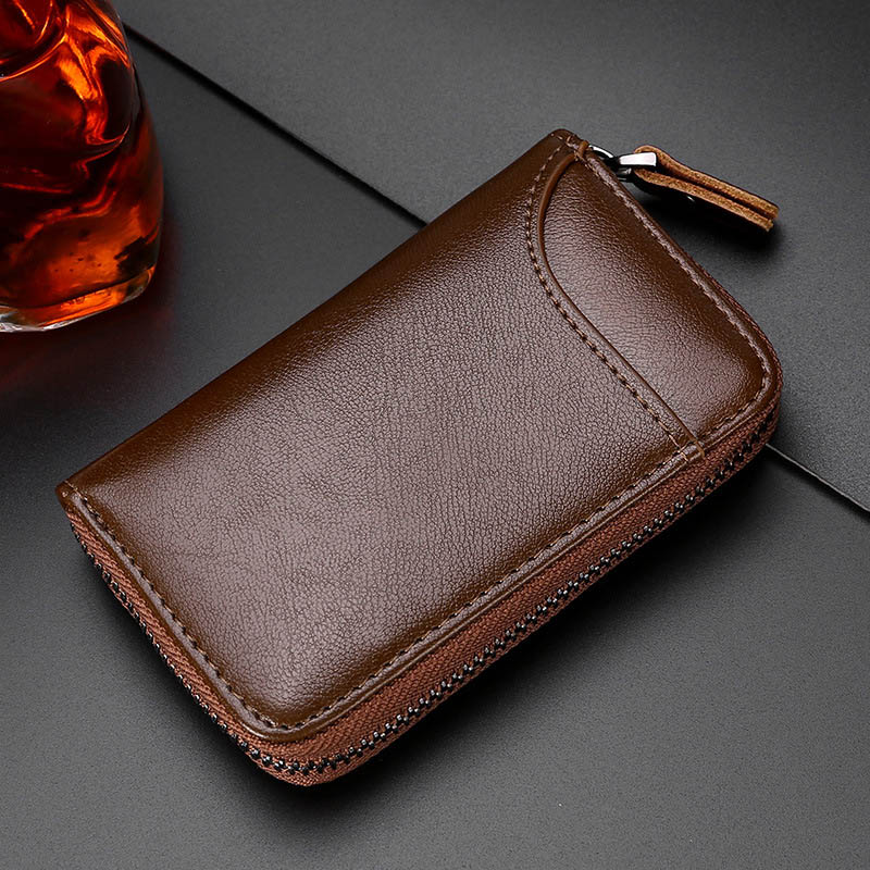 Premium Leather Car Key Case & Organizer