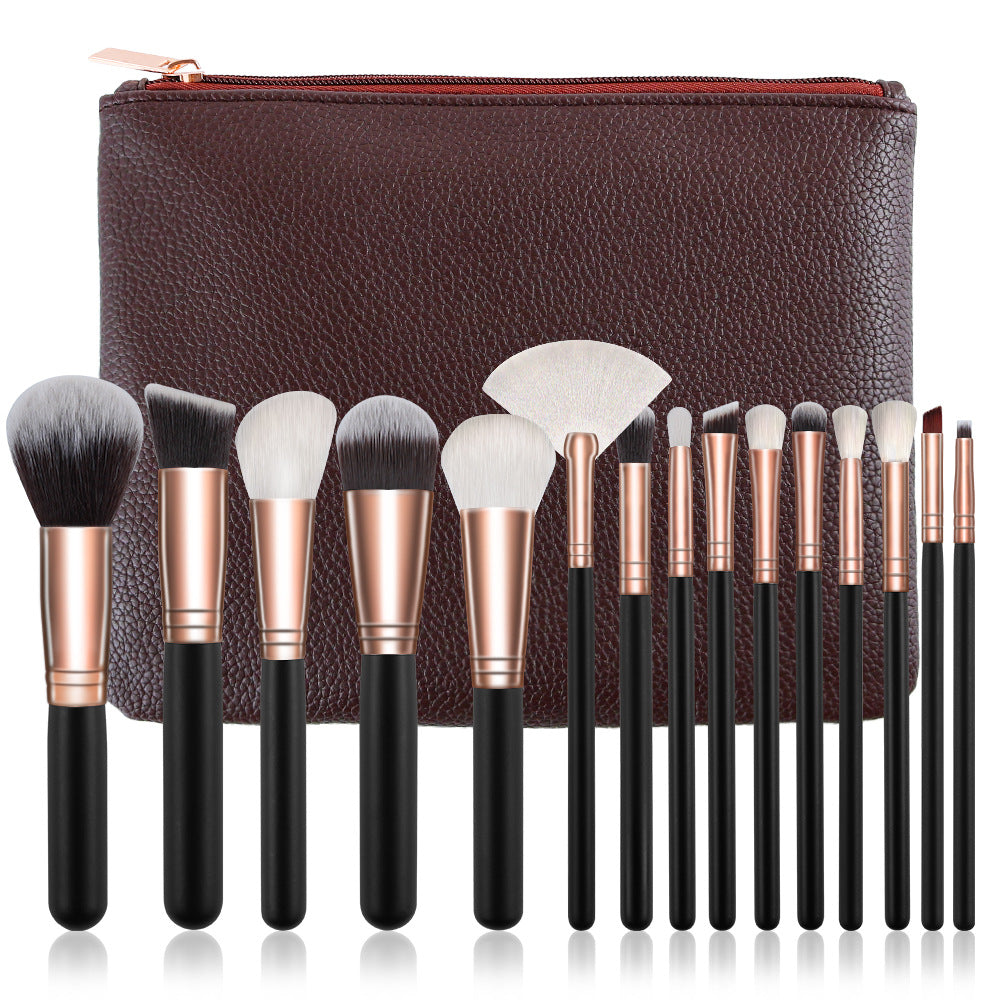 15-Piece Professional Makeup Brush Set for Flawless Application