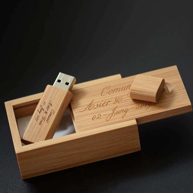 Personalized 32GB U Disk Wooden USB Flash Drive