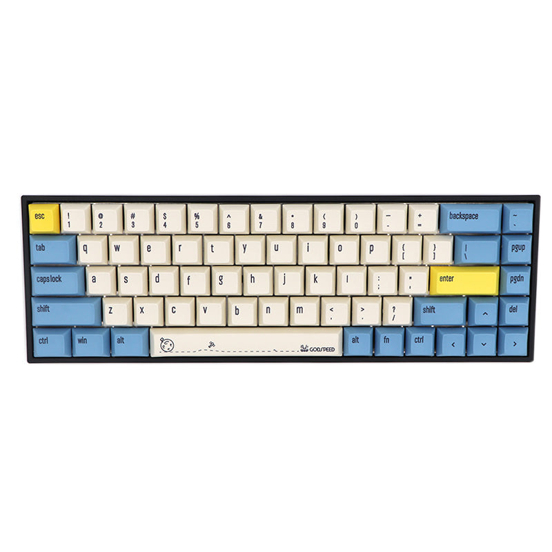 68-Key Mechanical Keyboard with Premium PBT Keycaps