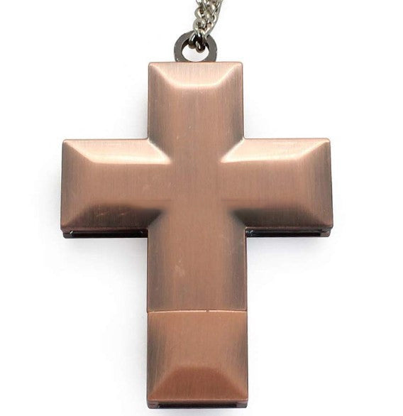 Metal Cross USB Flash Drive 32GB - Golden