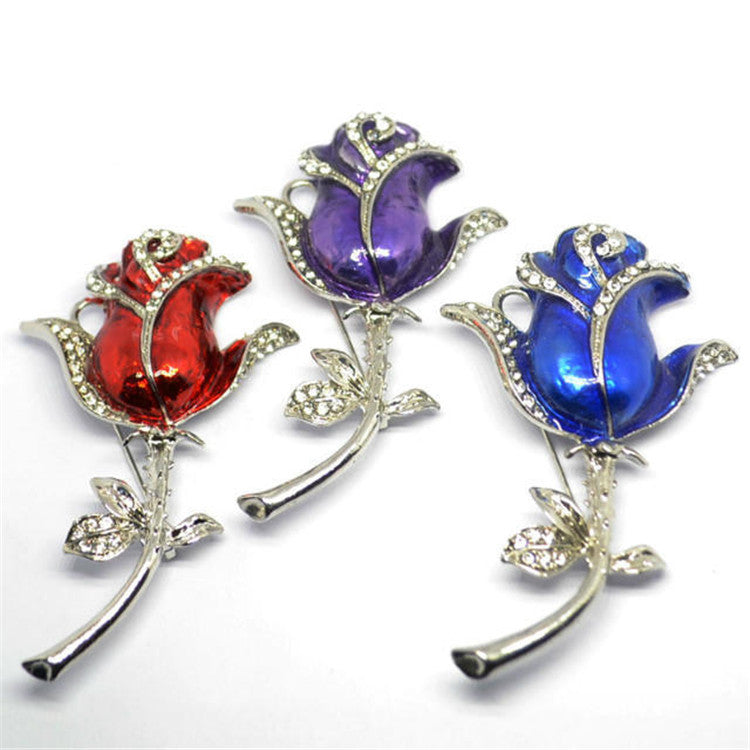 Diamond-Studded Metal Rose USB Flash Drive