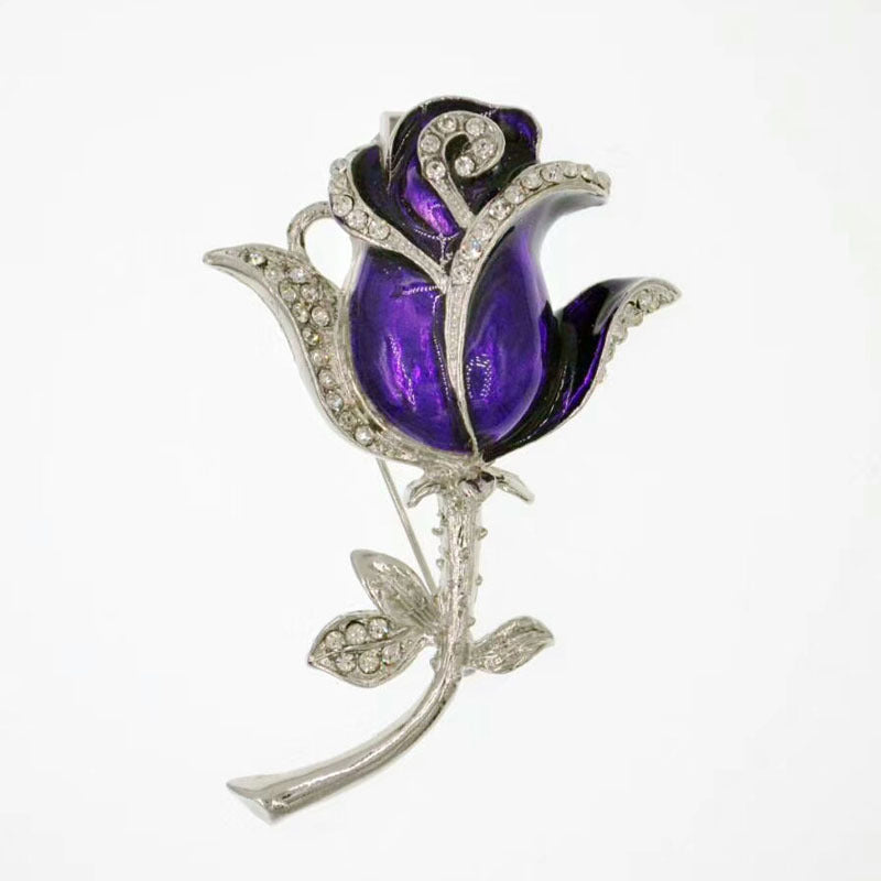 Diamond-Studded Metal Rose USB Flash Drive