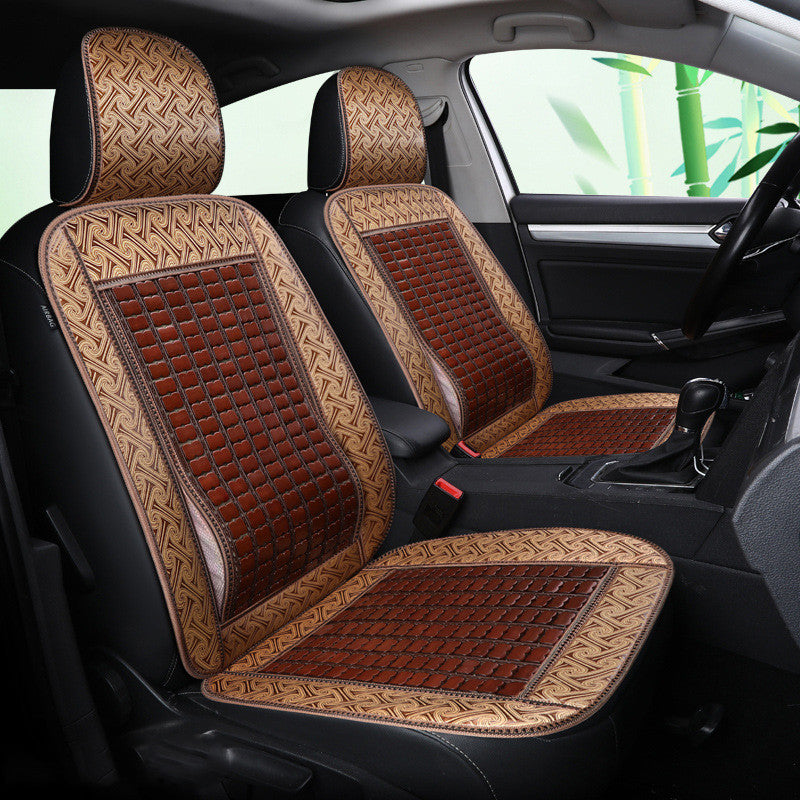 Premium Bamboo Car Seat Cushion for Summer Driving