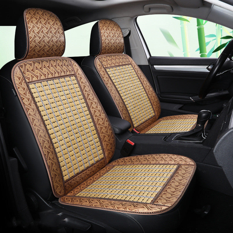 Premium Bamboo Car Seat Cushion for Summer Driving