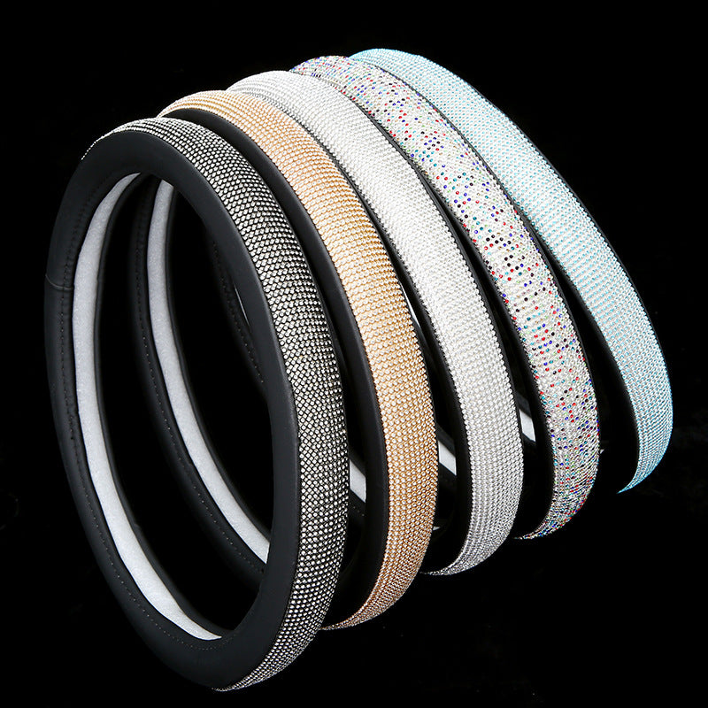 Diamond Luxe Steering Wheel Cover for Women