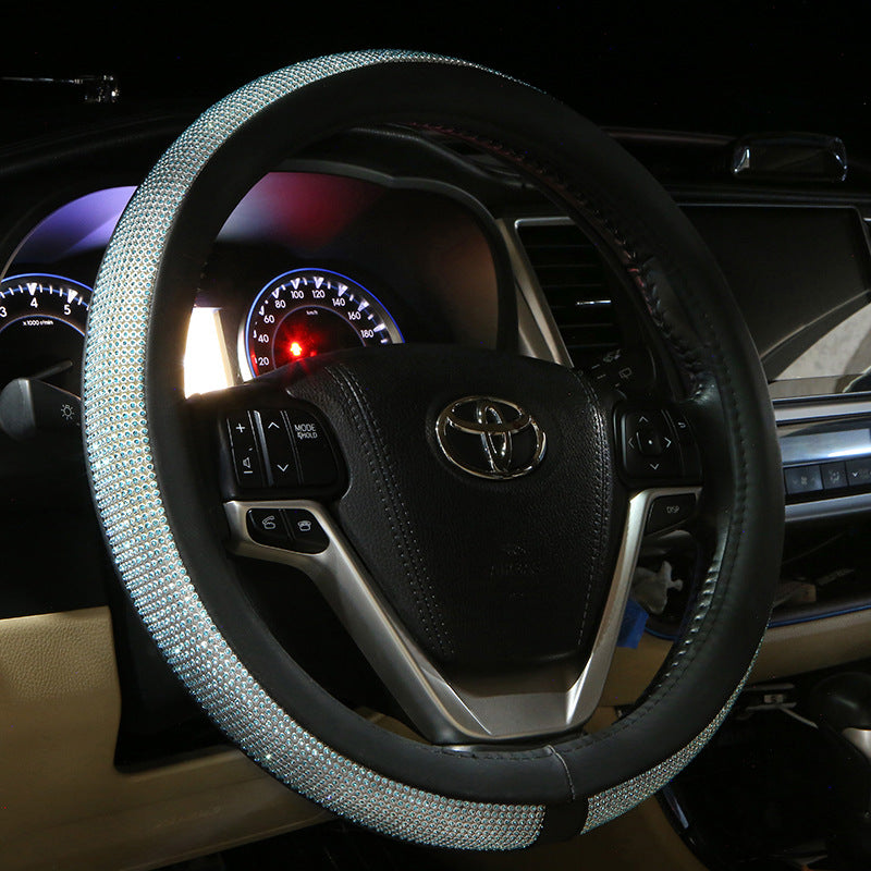 Diamond Luxe Steering Wheel Cover for Women