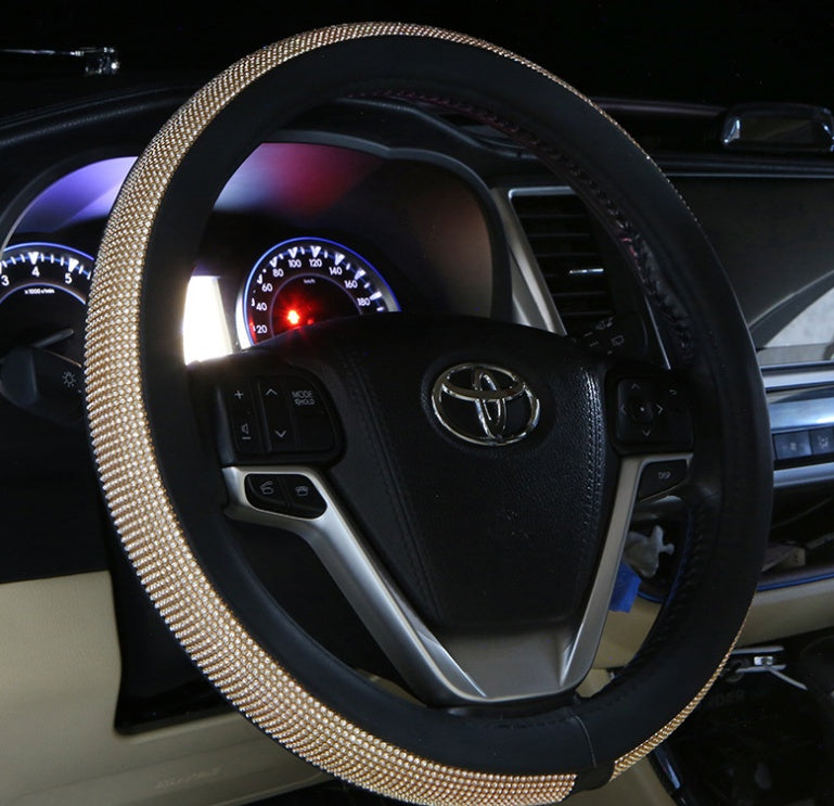 Diamond Luxe Steering Wheel Cover for Women
