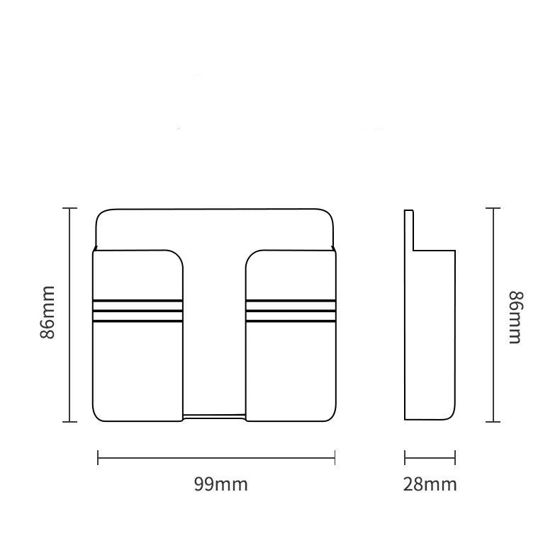 Wall-Mounted Charging & Storage Rack for Mobile Phones