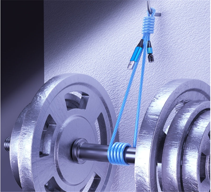 540° Rotating Magnetic LED Charging Cable