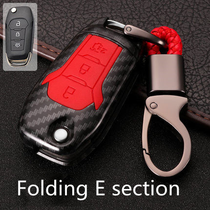 Premium Silicone & Carbon Fiber Key Cover for Ford Maverick