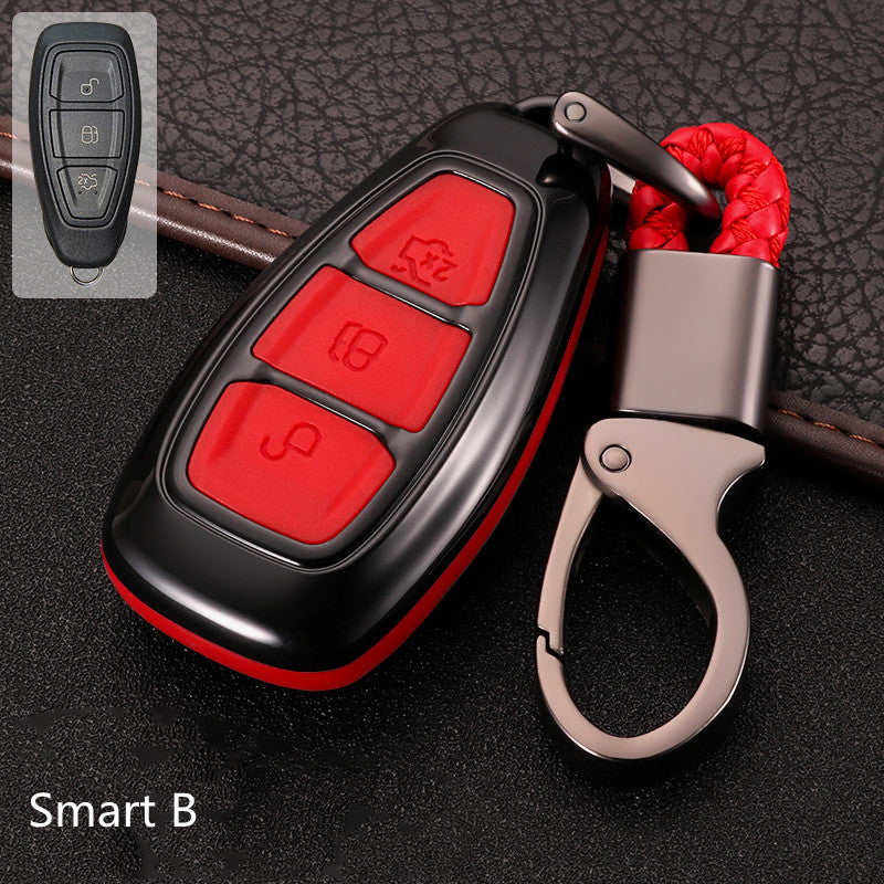 Premium Silicone & Carbon Fiber Key Cover for Ford Maverick