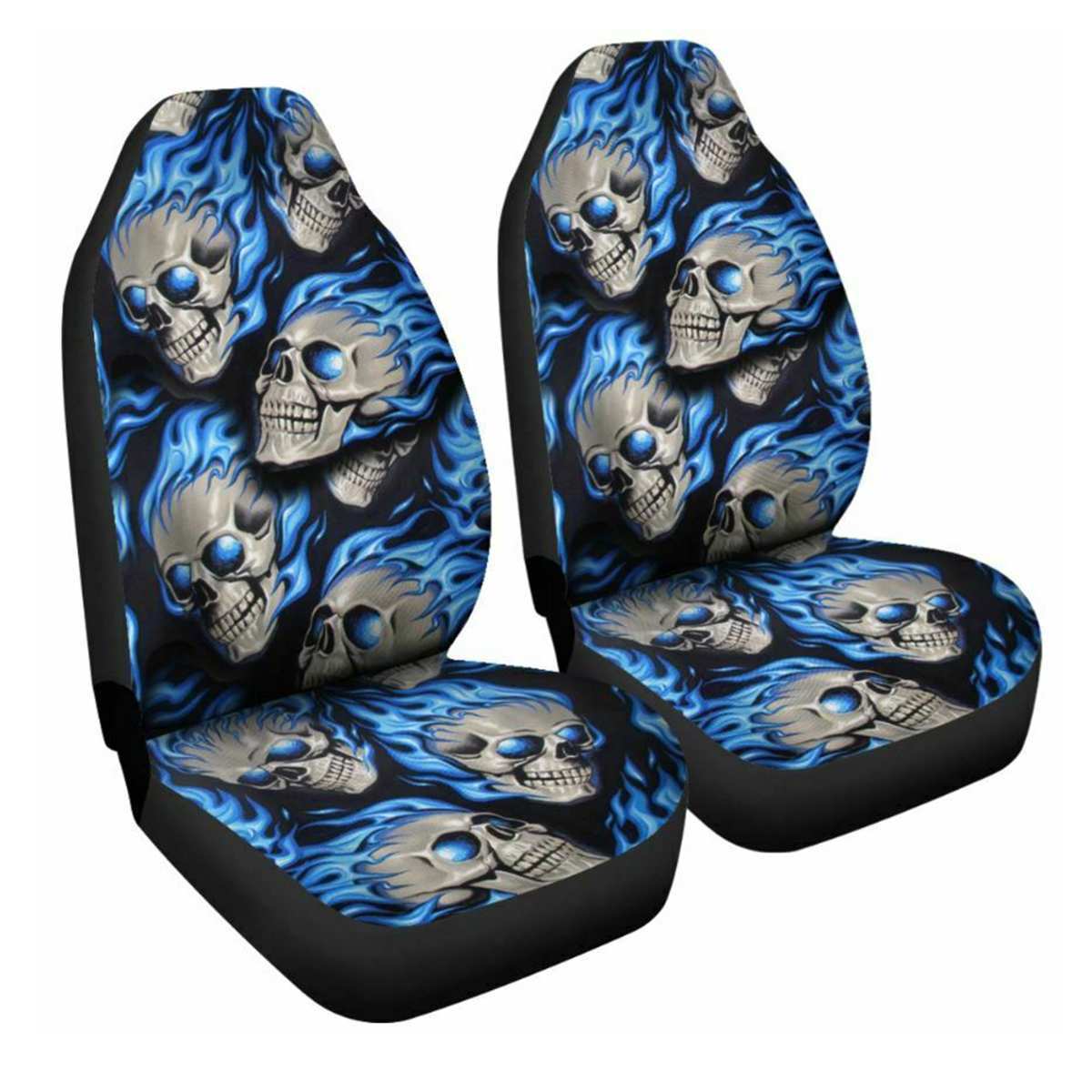 Premium Skull Print Universal Car Seat Covers