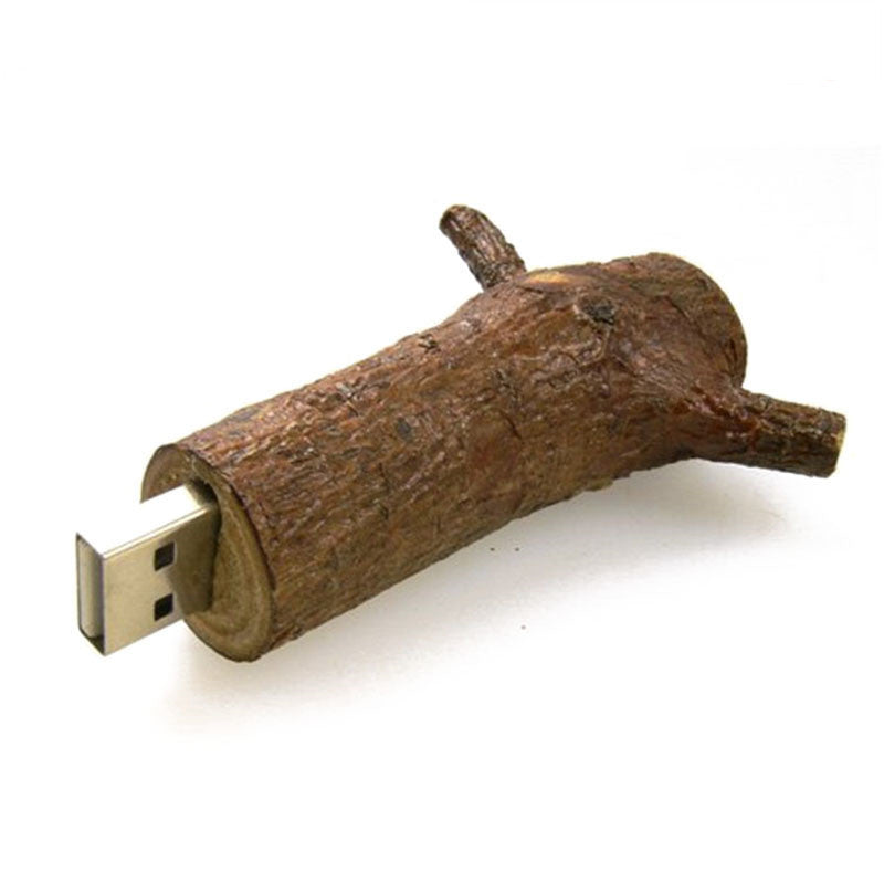 Jaster Natural Wood USB Stick - Novelty Tree Branch Design